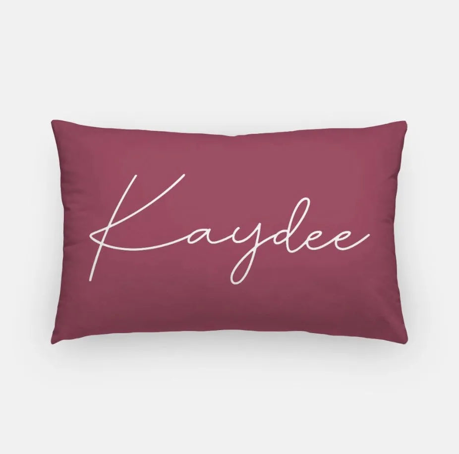 Kaydee Lumbar Pillow Cover  | Custom Kappa Delta Dorm Decor & Gifts