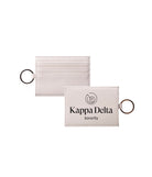 Kappa Delta Card Holder Vegan Leather Saffiano Finish - Traditional
