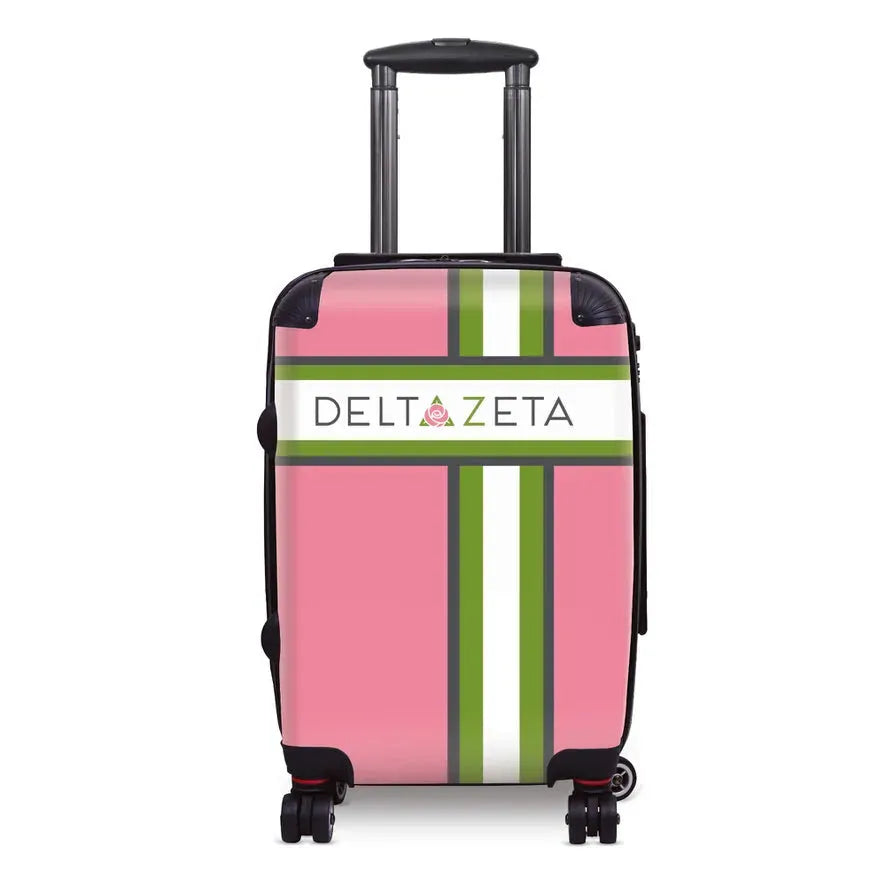 Delta Zeta 20" Carry-on Suitcase Luggage - Cross Stripe Suitcases