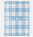 Alpha Xi Delta XL 60x80 Sherpa Throw Blanket -Plaid | AXiD Gifts