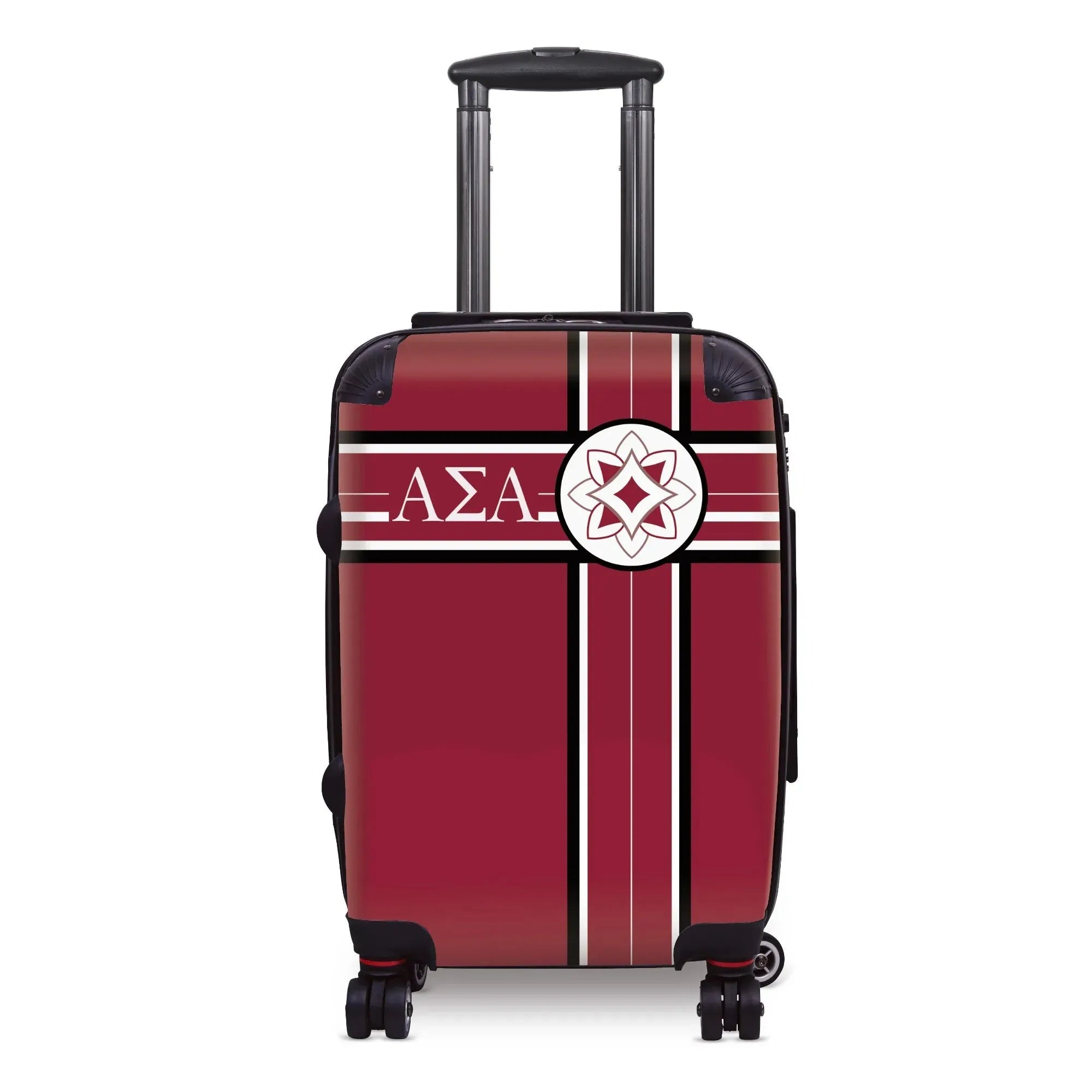 Alpha Sigma Alpha Carry-on Suitcase - Cross Stripe Suitcases