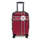 Alpha Sigma Alpha 20" Carry-on Suitcase Luggage - Cross Stripe