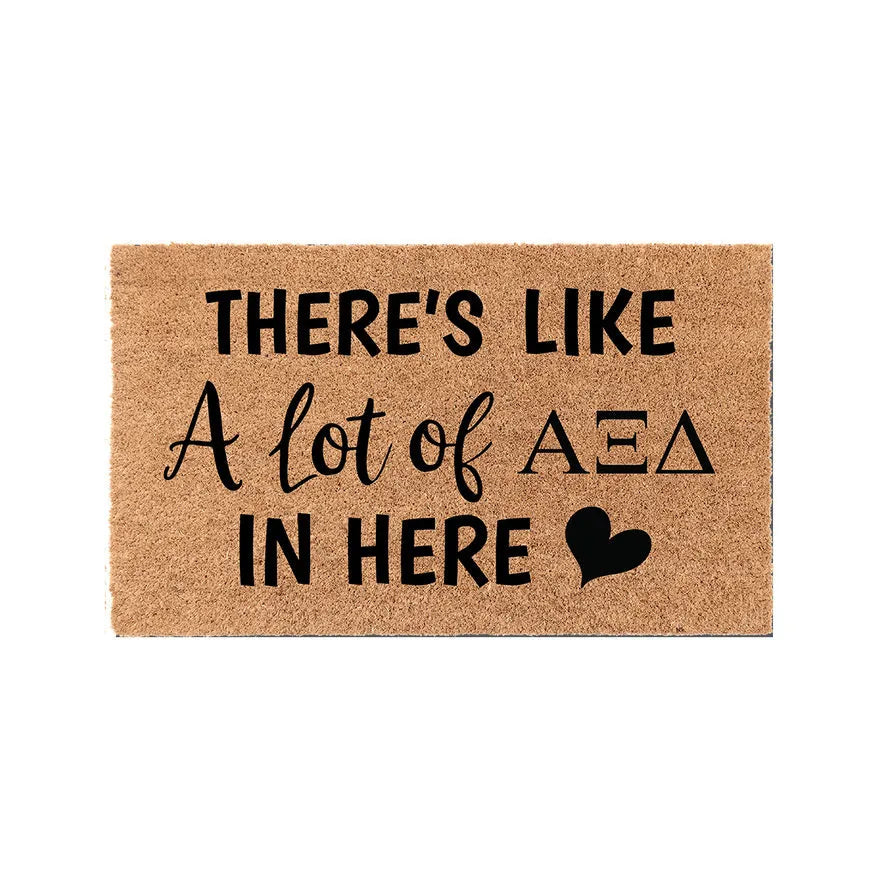 Alpha Xi Delta Coir Doormat - A Lot of Door Mats