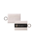 Fort Hays State Vegan Saffiano Leather Card Holder - Modern Stripe