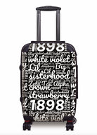 Zeta Tau Alpha Carry-on Luggage - Expression Art Black Suitcases