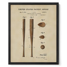Baseball Bat US Patent Art Print | Sports-Themed Wall Art | Dorm Decor for Guys | Campus Greek Fit