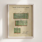 Football Field US Patent Art Print | Dorm Decor For Guys | Sports | Campus Greek Fit