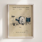 Drumset US Patent Art Print | Music Themed Dorm Decor | Wall Art