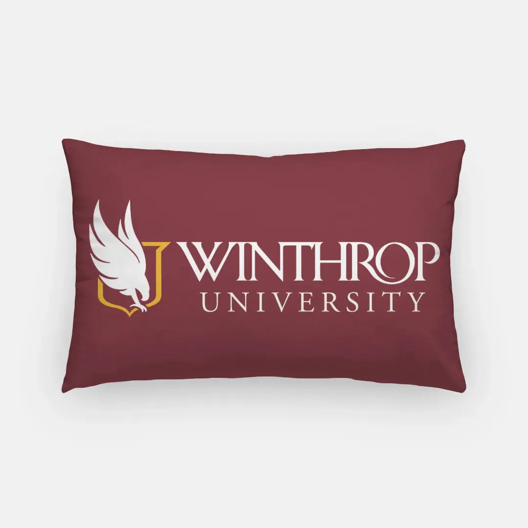 Winthrop Traditional Lumbar Pillow Cover - Garnet Pillow Covers