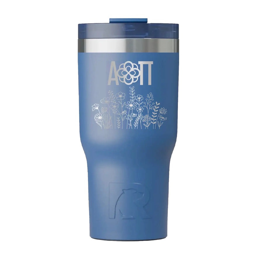 Alpha Omicron Pi RTIC 20 oz Essential Ceramic Lined Tumbler - Wildflowers