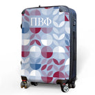 Pi Beta Phi 20" Carry-on Suitcase Luggage - Geo Petals | Pi Phi Gifts