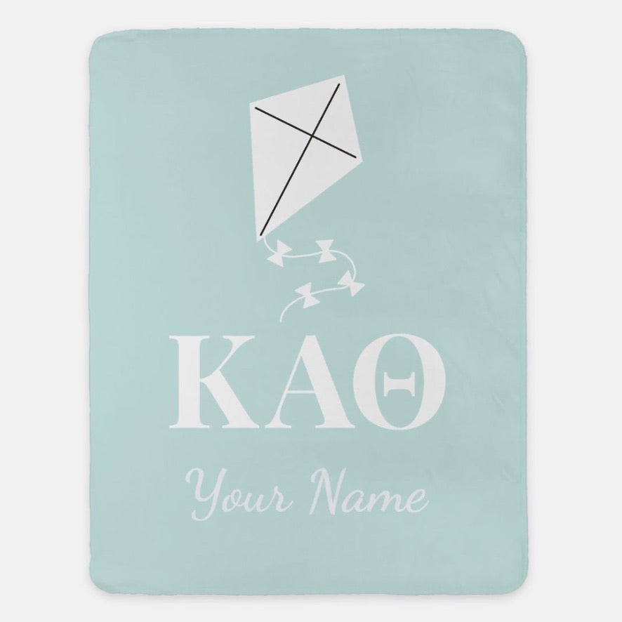 Personalized Kappa Alpha Theta XL 60x80 Sherpa Blanket | Custom Gifts