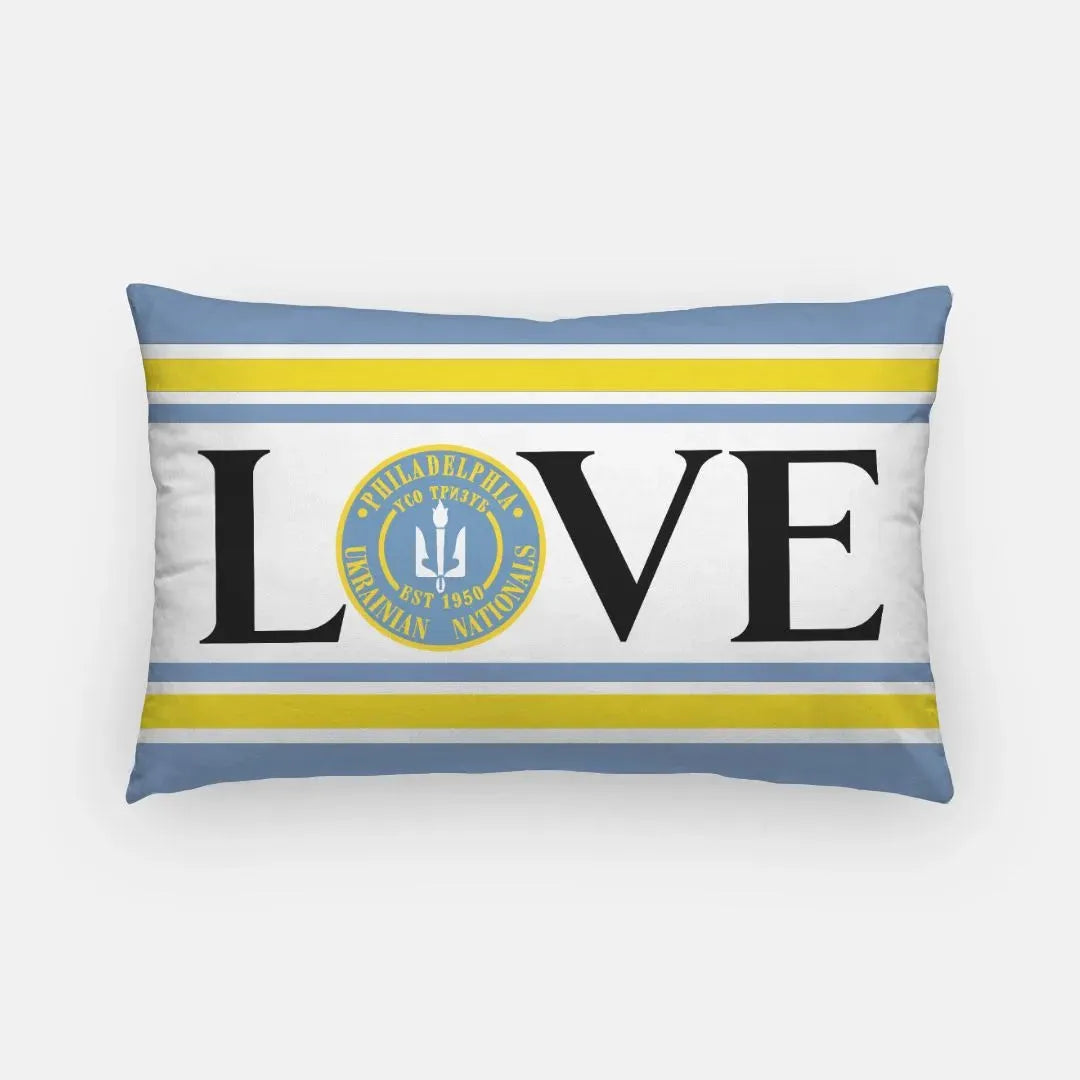 Ukrainian Nationals "LOVE Lumbar Pillow Cover Pillow Covers