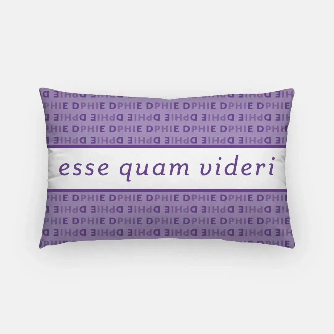 Delta Phi Epsilon Lumbar Pillow Cover - DPHIE Pattern Pillow Covers