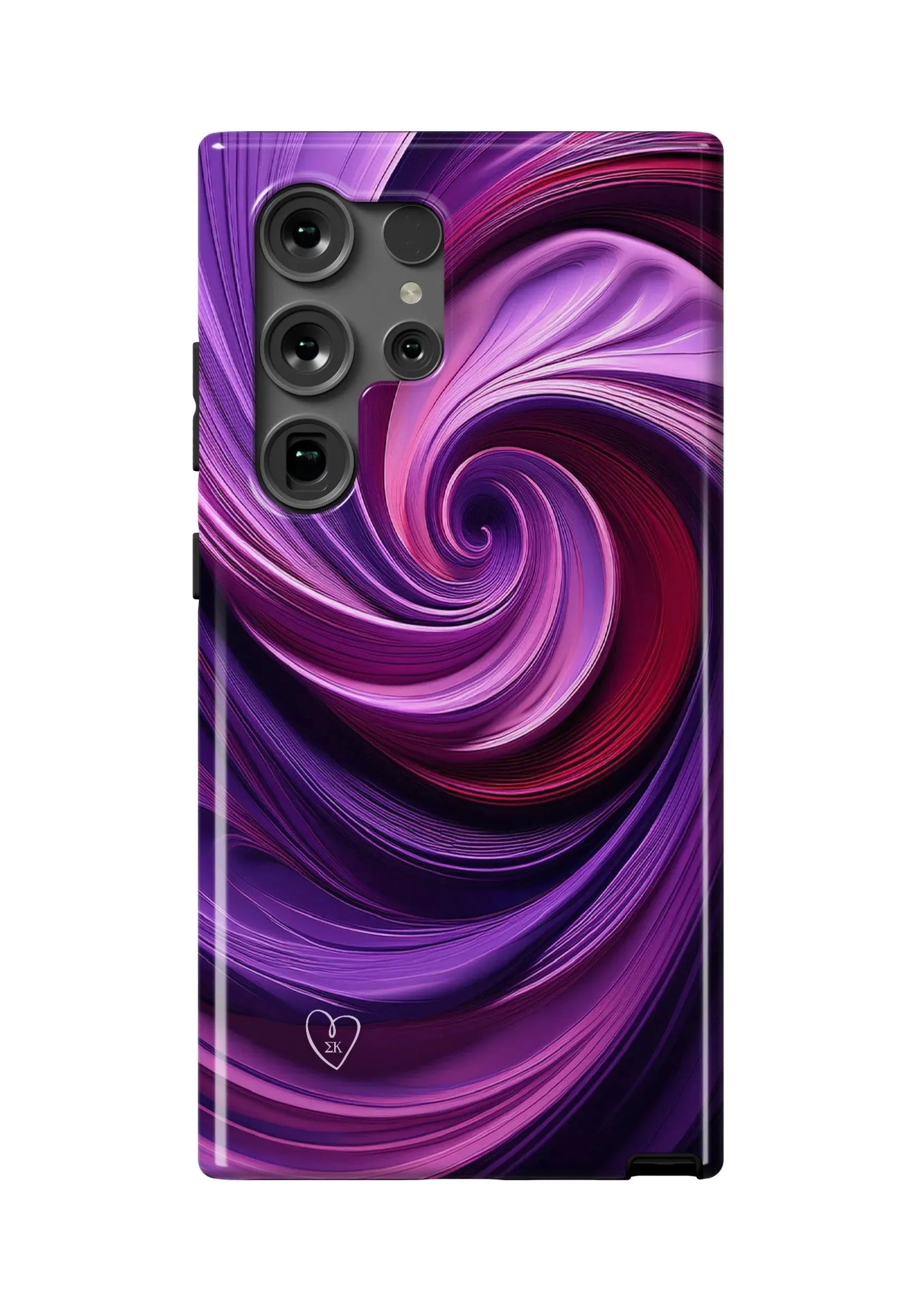 Sigma Kappa Samsung Galaxy 24, 23 Mobile Phone Case - Swirl Gloss Mobile Phone Cases
