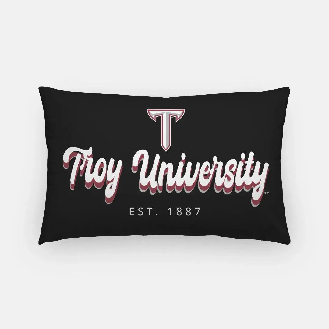 Troy University Lumbar Pillow Cover - Retro Pillow Covers