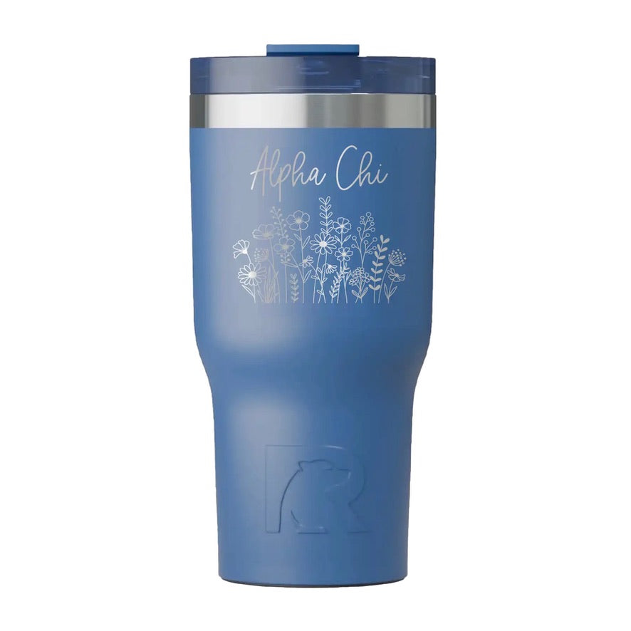 Alpha Chi Omega RTIC 20 oz Essential Tumbler - Wildflowers