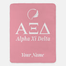 Personalized Alpha Xi Delta Blanket XL 60x80 | AXiD Gifts