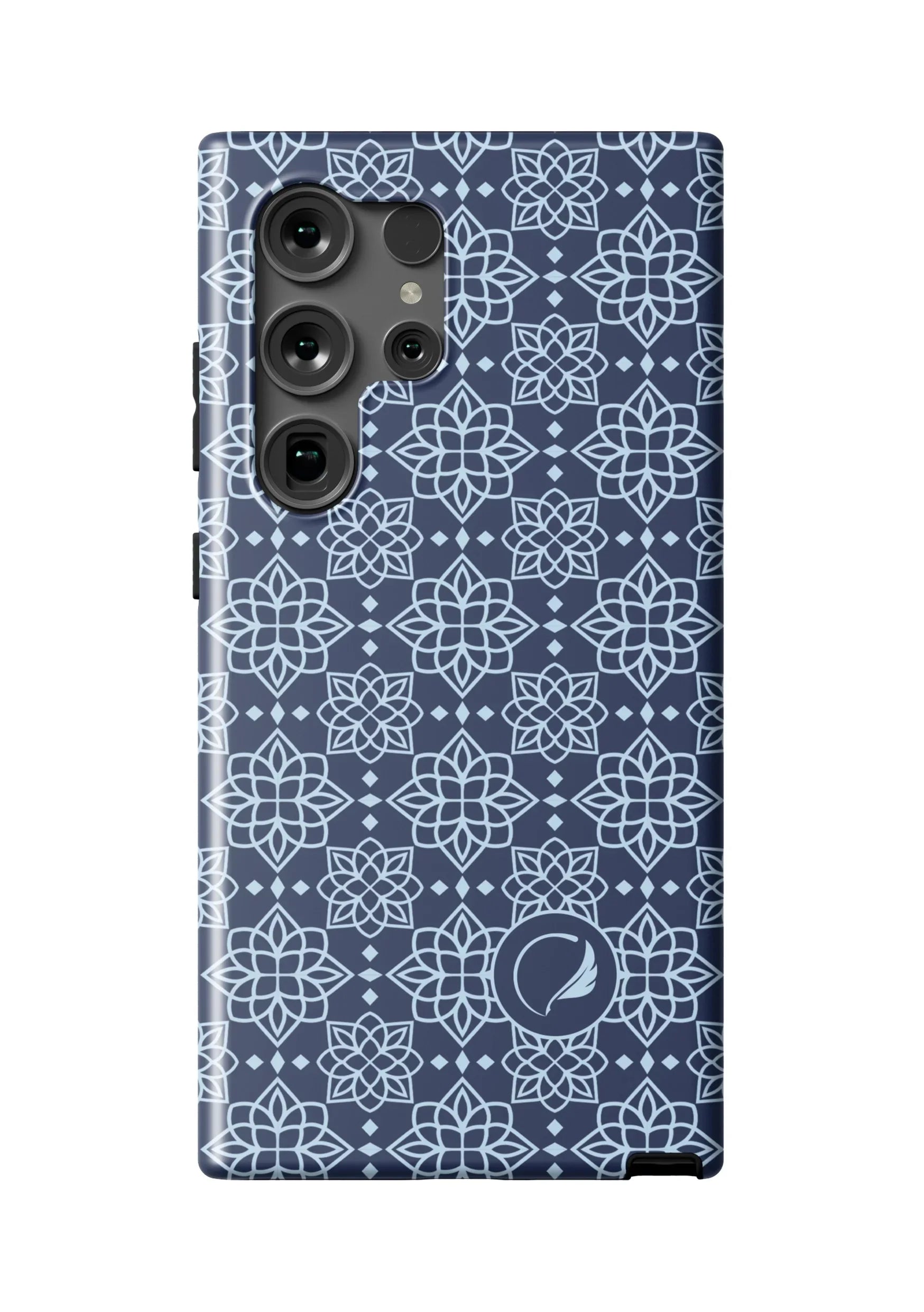 Alpha Xi Delta Samsung Galaxy 24, 23 Mobile Phone Case - Blue Ornate