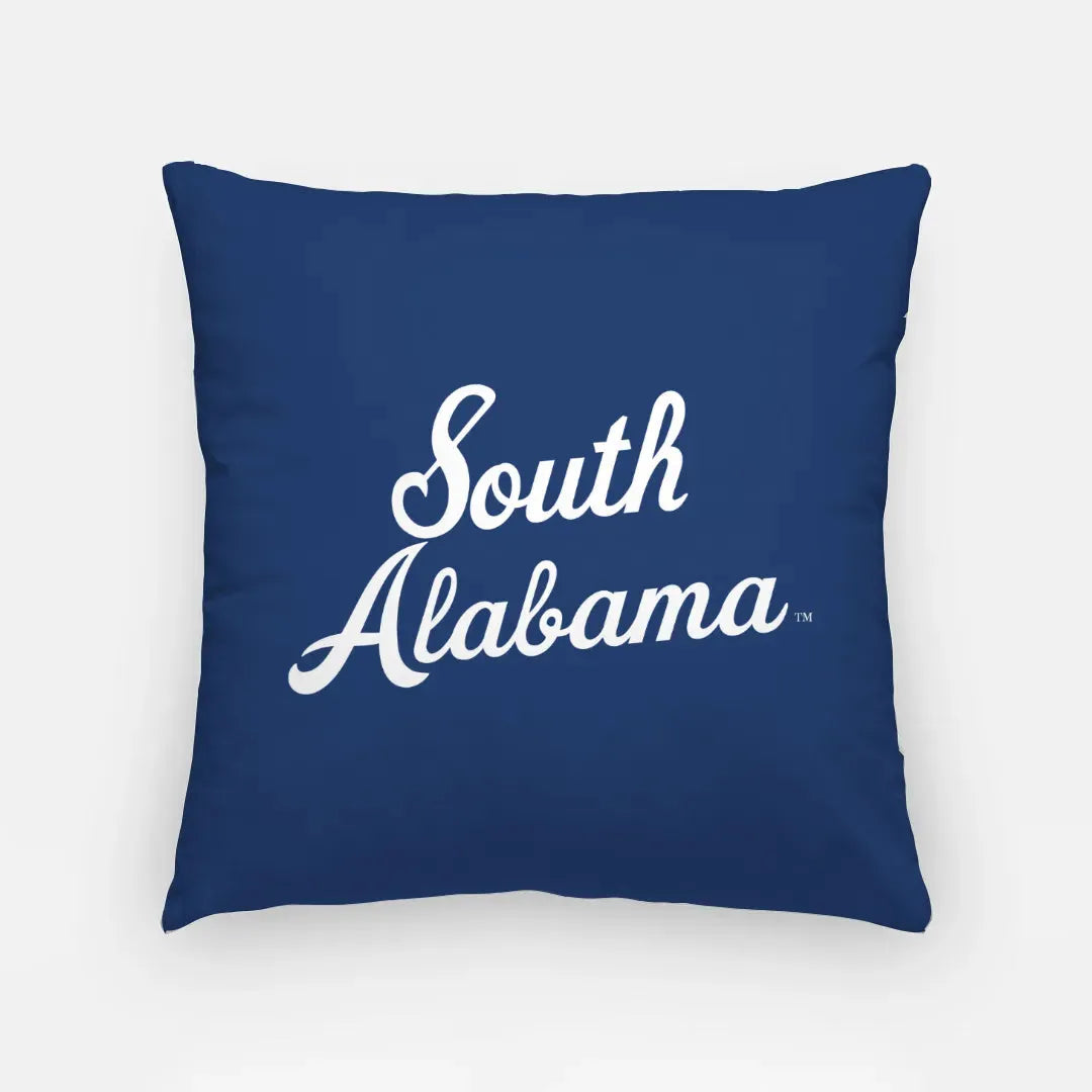 South Alabama Blue 18" Throw Pillow Cover Pillow Covers