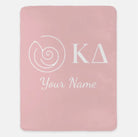 Personalized Kappa Delta XL 60x80 Sherpa Throw Blanket | Kaydee Gifts