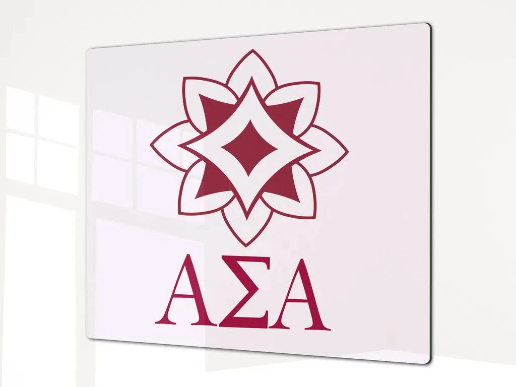 Alpha Sigma Alpha Charcuterie Board Party Event Tray - Logomark Pearl Serveware