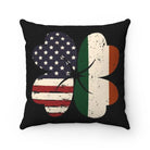 Irish American Flag Pillow | Festive Fit Home | St. Patrick's Day Home Decor | Irish Flag Pillow | American Flag Pillow