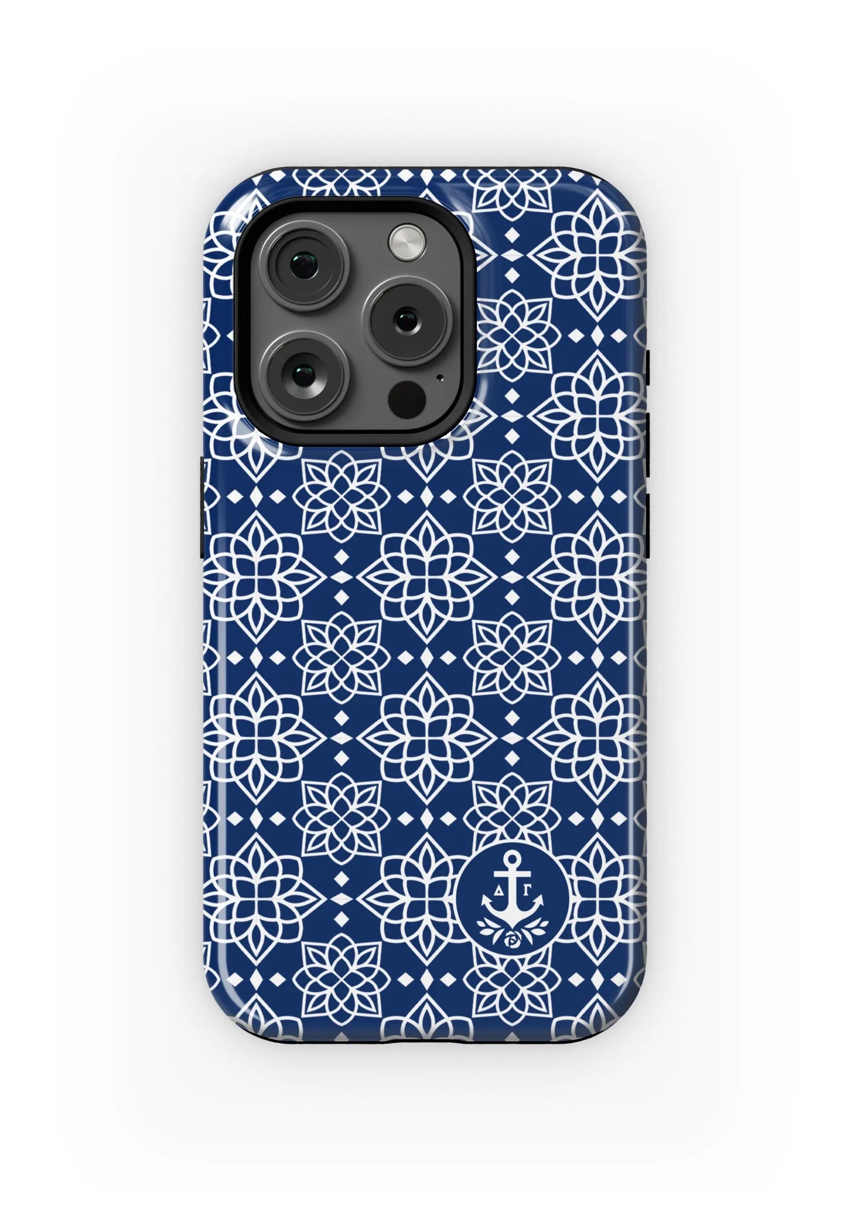 Delta Gamma iPhone 16, 15, 14 Mobile Phone Case - Ornate Gloss Mobile Phone Cases