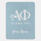 Personalized Alpha Phi  XL 60x80 Sherpa Blanket | Custom APhi Gifts