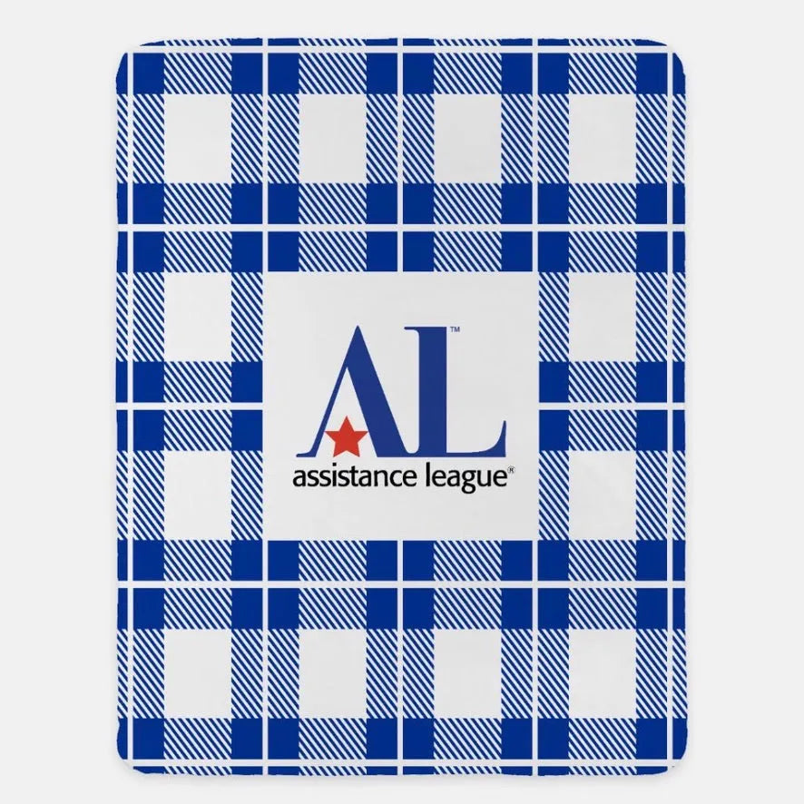 Assistance League XL 60x80 Plaid Sherpa Blanket