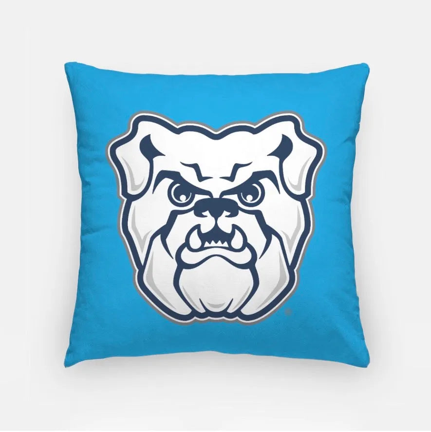 Butler University Gray Pillow Cover - Solo Head 18" Bright Blue Pillow Covers