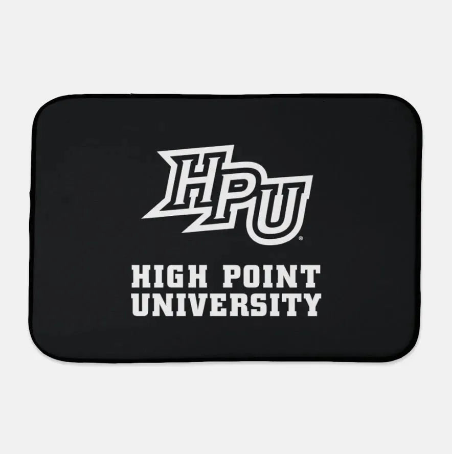 HPU High Point University Dish Drying Mat Black Dish Mat