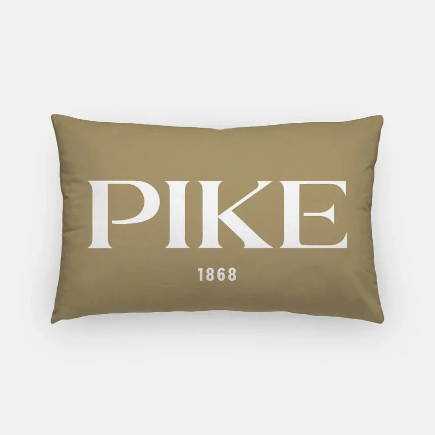 PIKE 1868 Lumbar Pillow Cover Gold Pillow Covers