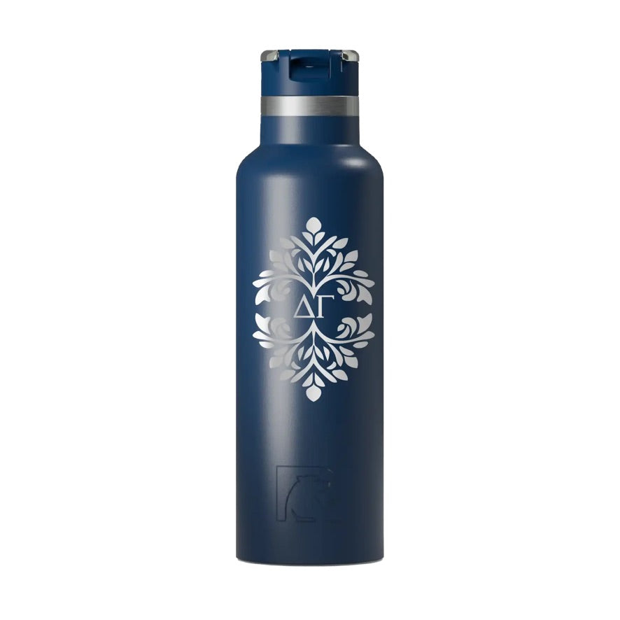 Delta Gamma RTIC 20 oz Journey Ceramic Lined Water Bottle - Ornamental

