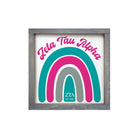 Zeta Tau Alpha Wood Framed Sign 12x12 - Rainbow | ZTA Wall Art | Gifts