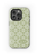 Kappa Delta iPhone 16, 15, 14 Mobile Phone Case Olive Ornate | Kaydee