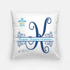 Kappa Kappa Gamma Monogram Pillow Cover 18" | Dorm Decor | Gifts | Festive Fit Home