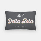 Delta Zeta Lumbar Pillow Cover - Retro | Custom Official Merchandise | Gifts and Decor | Festive Fit Home