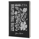 Zeta Tau Alpha Personalized Leatherette Notebook Journal Retro Floral
