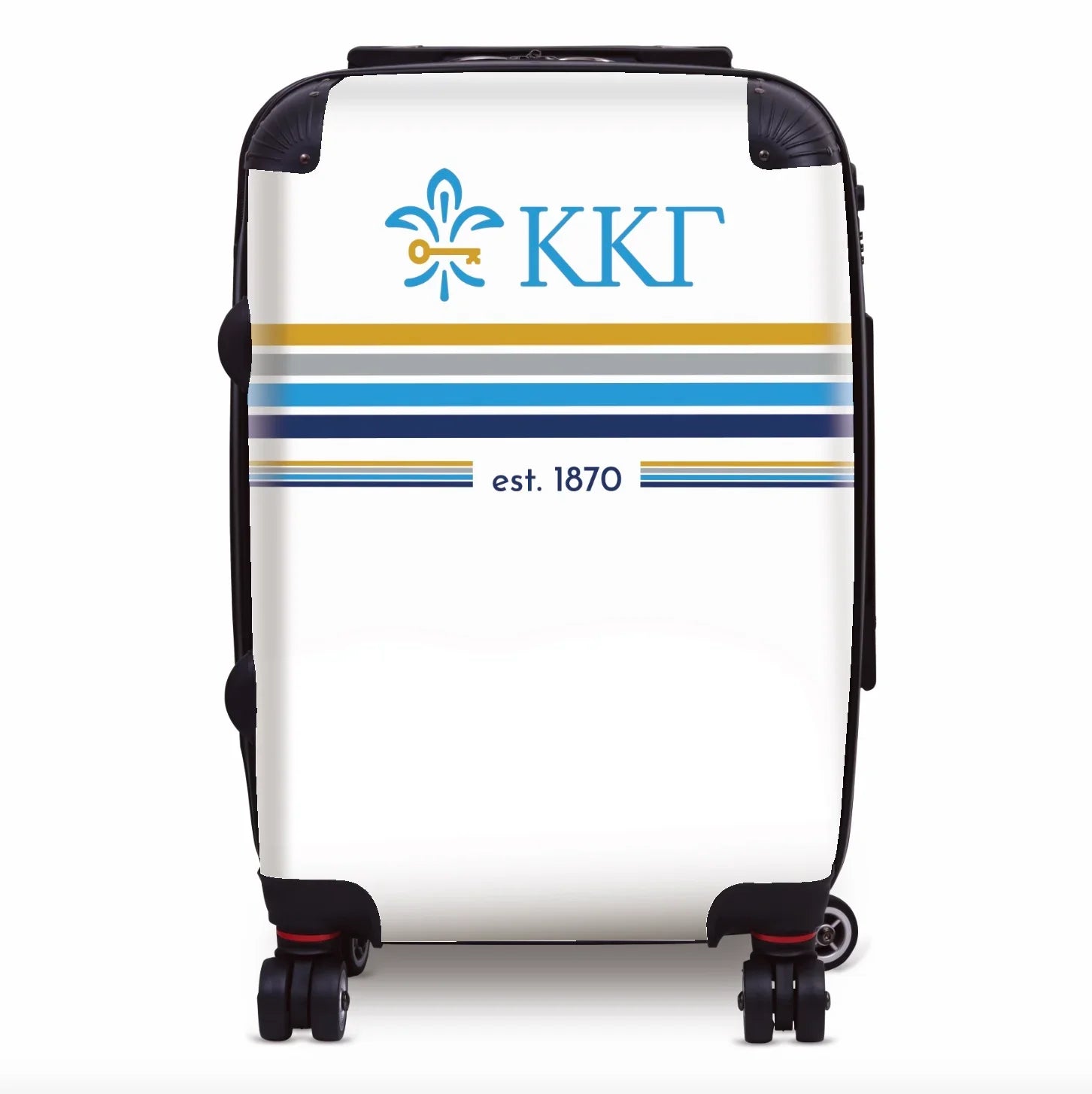 Kappa Kappa Gamma Carry-on Suitcase - Preppy Stripes Suitcases