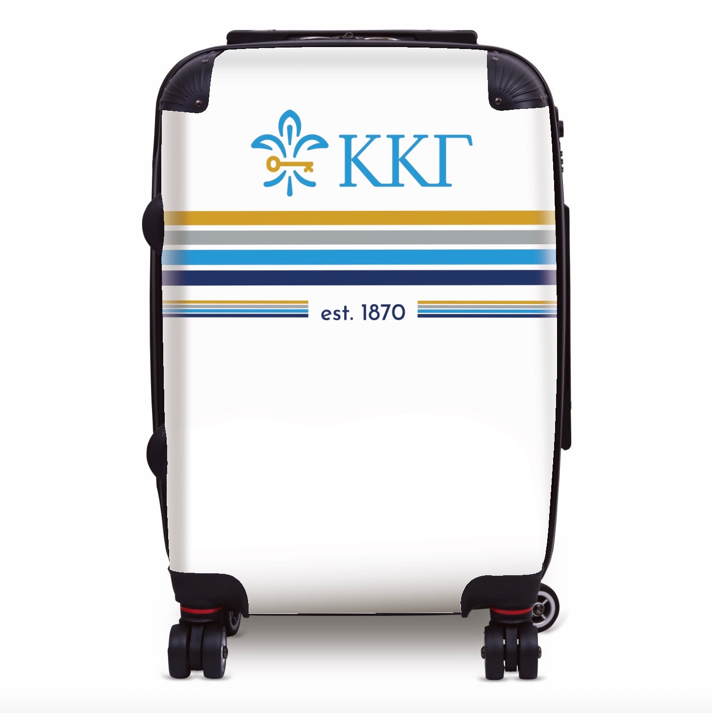 Kappa Kappa Gamma Carry-on Suitcase - Preppy Stripes Suitcases
