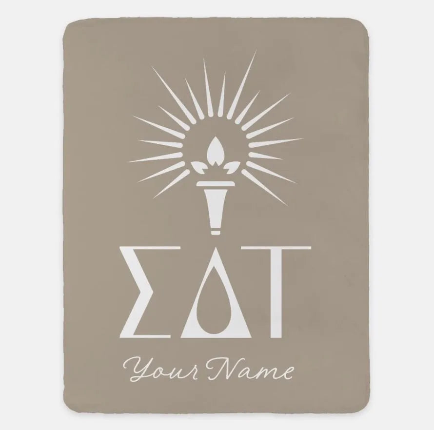 Sigma Delta Tau Personalized Blanket 60"x80" | Sig Delt Dorm Decor