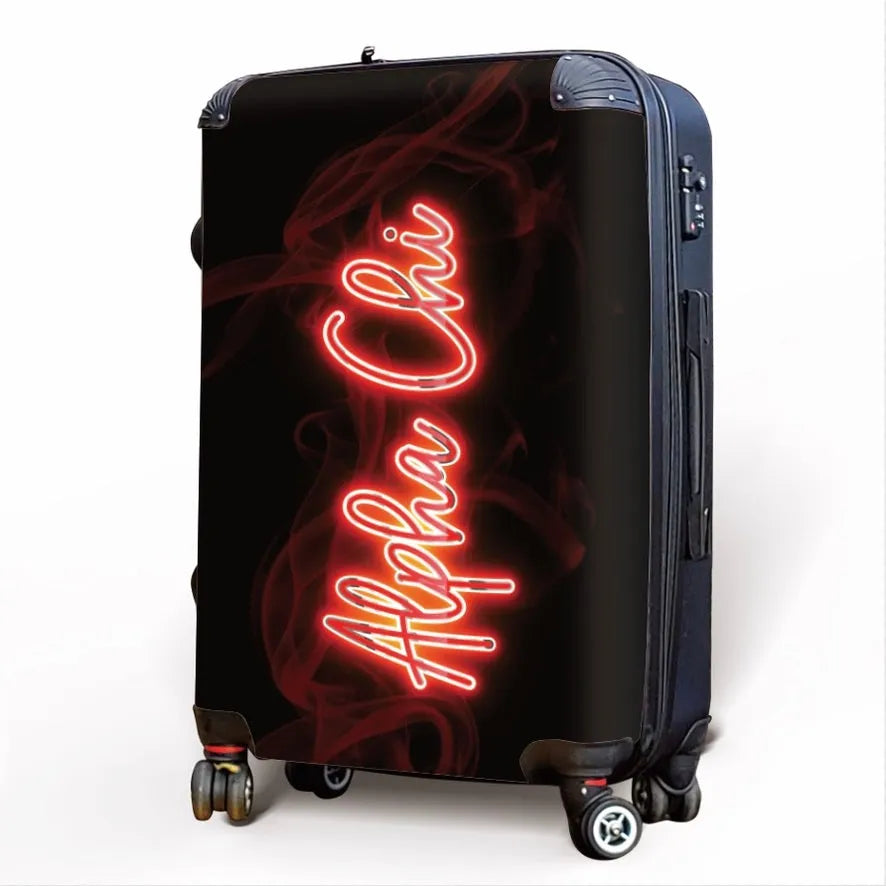 Alpha Chi Omega Carry-on Suitcase - Neon Suitcases