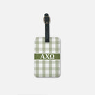 Alpha Chi Gingham Luggage Tag (Set of 2) | | AXO Travel Accessories