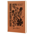 Kappa Kappa Gamma Personalized Leatherette Notebook - Retro Floral
