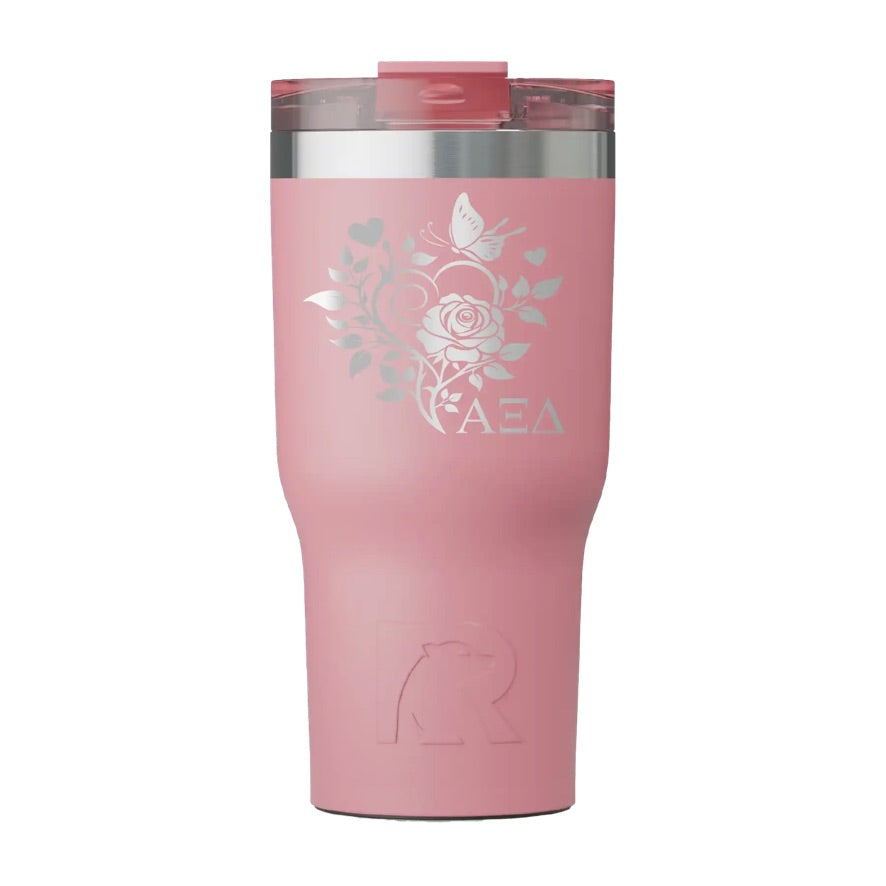 Alpha Xi Delta RTIC 20 oz Essential Ceramic Lined Tumbler -Heart