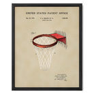 Basketball Hoop US Art Print | Guys Dorm Room Decor | Wall Art
