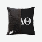 Kappa Alpha Theta Sequin Pillow Cover - Black | Big & Little Gifts | Campus Greek Fit