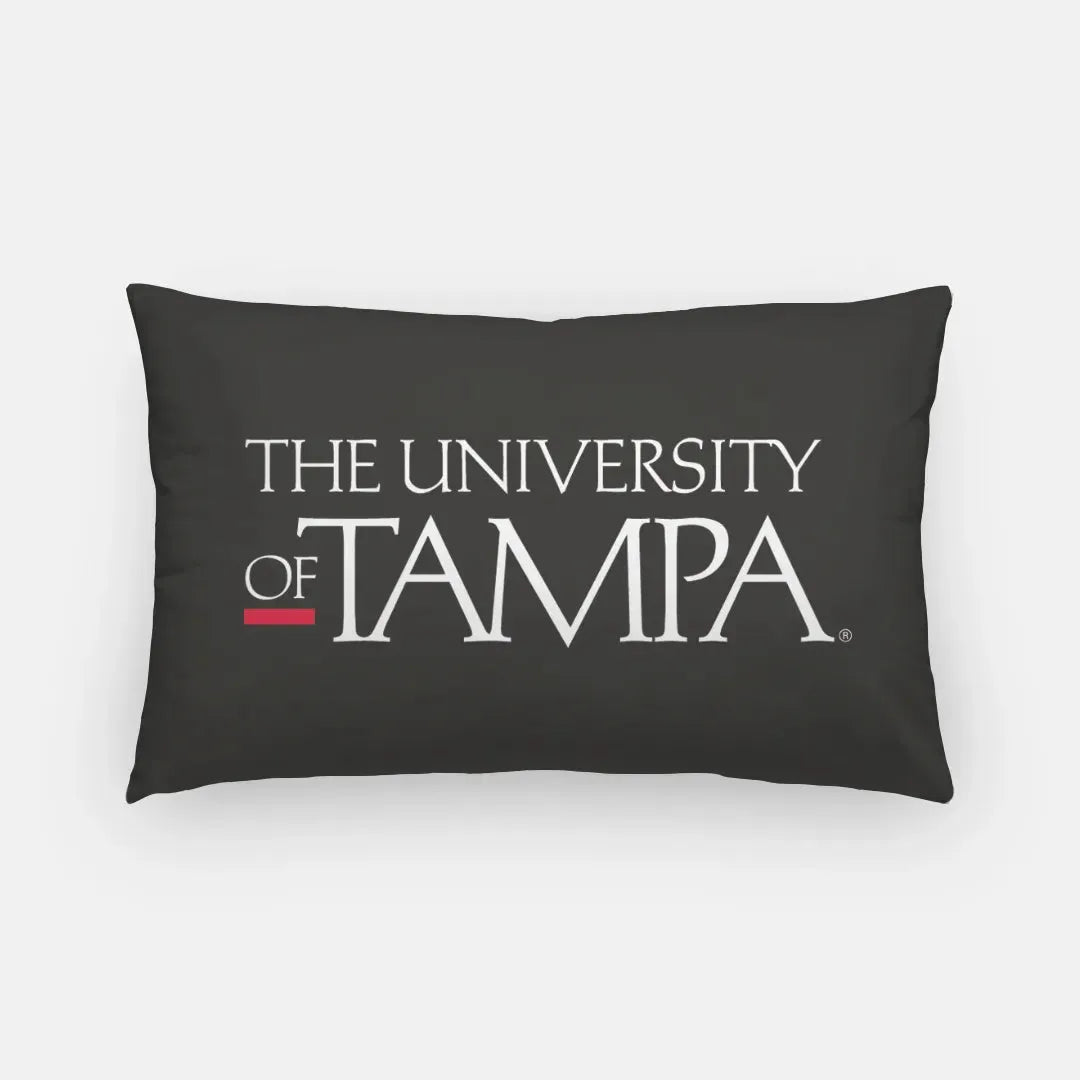 University of Tampa Lumbar Pillow Cover - Black Traditional Logo Pillow Covers