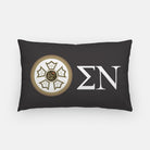 Sig Nu Lumbar Pillow Cover - Badge Pillow Cases